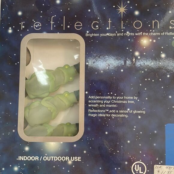 Vintage New in Box Reflections Midwest of Cannon Falls frog string lights - Picture 2 of 5